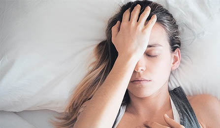 women with sleep deprivation